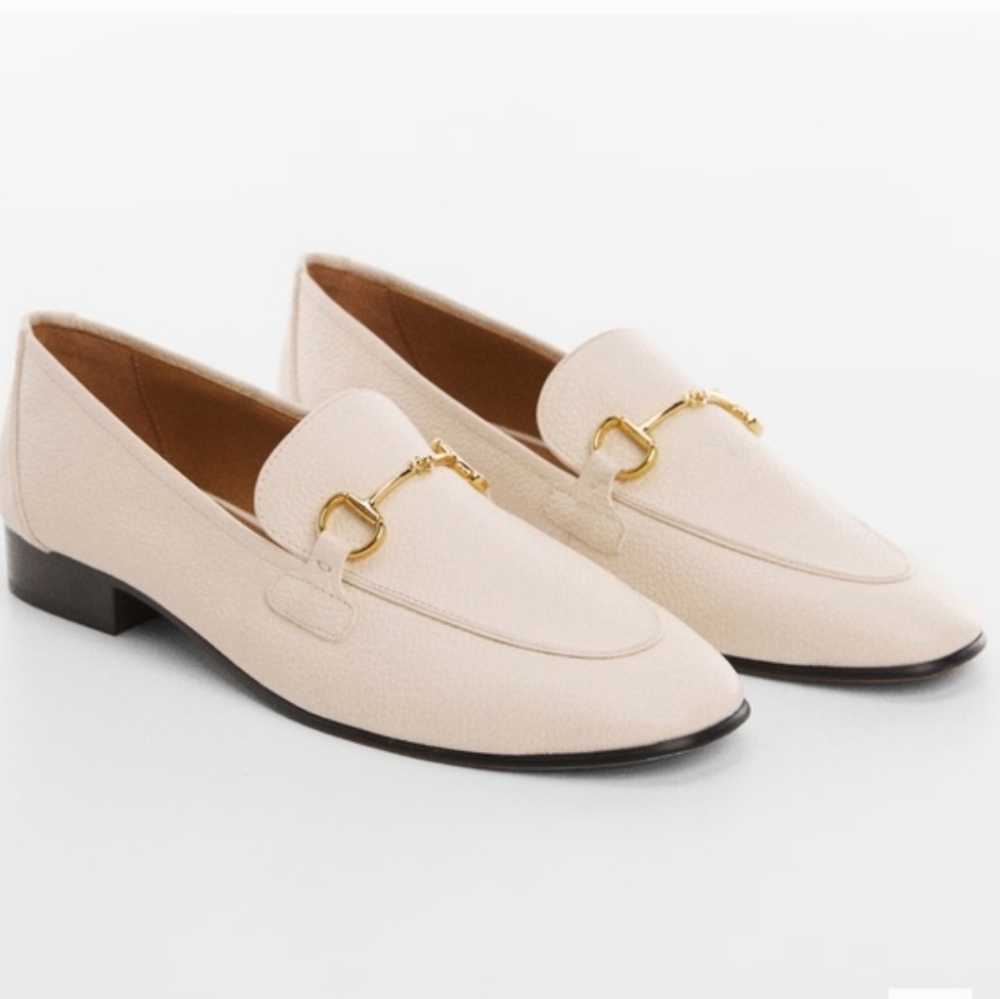 MANGO loafers Elegant Cream  for Women Size 38